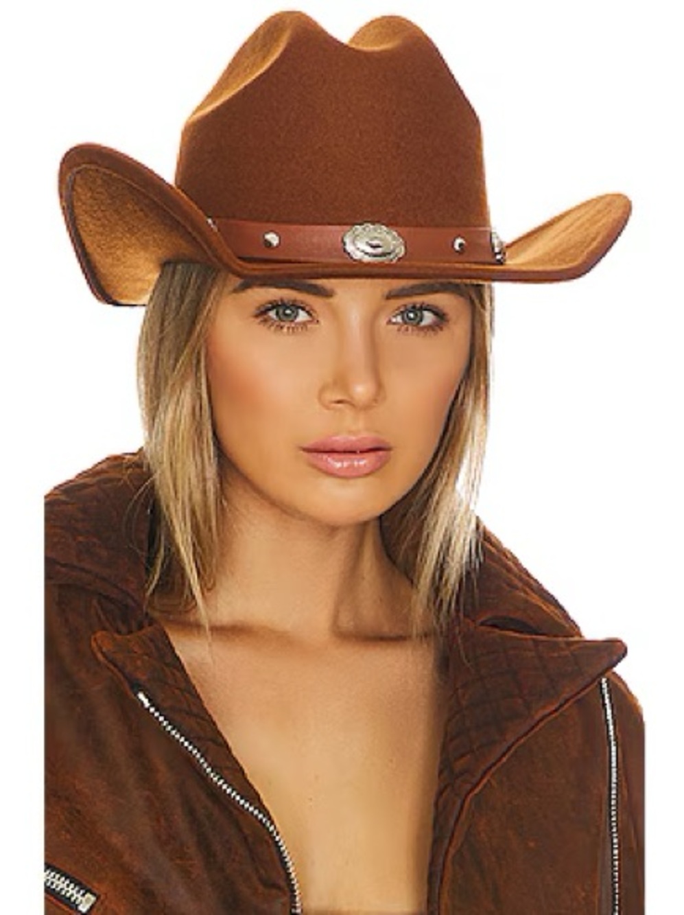 Brown Western Cowboy Hat for Men and Women